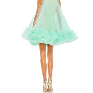 High neck tule dress